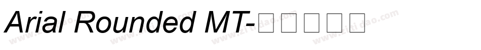 Arial Rounded MT字体转换